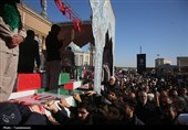 دسته عزاداری خادمین حرم حضرت معصومه(س)و تشییع شهدای گمنام