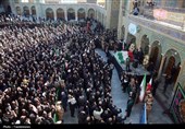 دسته عزاداری خادمین حرم حضرت معصومه(س)و تشییع شهدای گمنام