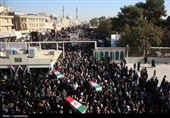 دسته عزاداری خادمین حرم حضرت معصومه(س)و تشییع شهدای گمنام
