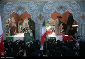 دسته عزاداری خادمین حرم حضرت معصومه(س)و تشییع شهدای گمنام