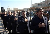 دسته عزاداری خادمین حرم حضرت معصومه(س)و تشییع شهدای گمنام