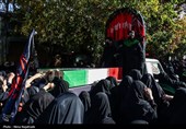 تشییع پیکر 13 شهید گمنام در مشهد