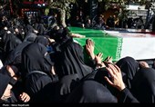 تشییع پیکر 13 شهید گمنام در مشهد