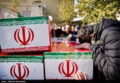 مراسم تشییع پیکر 100 شهید دوران دفاع مقدس در تهران 2