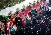 مراسم تشییع پیکر 100 شهید دوران دفاع مقدس در تهران 2