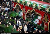 مراسم تشییع پیکر 100 شهید دوران دفاع مقدس در تهران 2
