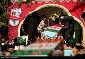 مراسم تشییع پیکر 100 شهید دوران دفاع مقدس در تهران 2