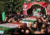 مراسم تشییع پیکر 100 شهید دوران دفاع مقدس در تهران 2