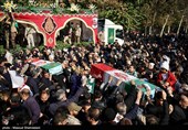 مراسم تشییع پیکر 100 شهید دوران دفاع مقدس در تهران 2