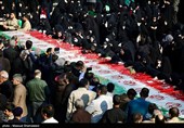 مراسم تشییع پیکر 100 شهید دوران دفاع مقدس در تهران 2
