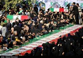 مراسم تشییع پیکر 100 شهید دوران دفاع مقدس در تهران 2