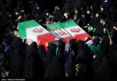 مراسم تشییع پیکر 100 شهید دوران دفاع مقدس در تهران 2