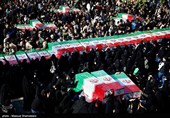 مراسم تشییع پیکر 100 شهید دوران دفاع مقدس در تهران 2