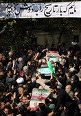 مراسم تشییع پیکر 100 شهید دوران دفاع مقدس در تهران 2