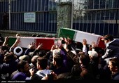 مراسم تشییع پیکر 100 شهید دوران دفاع مقدس در تهران 2