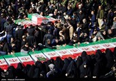 مراسم تشییع پیکر 100 شهید دوران دفاع مقدس در تهران 2