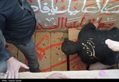 مراسم خاکسپاری شهید گمنام در توانبخشی حضرت علی اکبر بیرجند