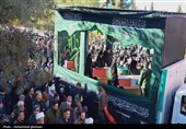 آیین باشکوه تشییع  شهیدان گمنام در بیرجند