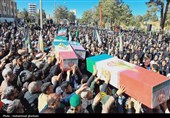 آیین باشکوه تشییع  شهیدان گمنام در بیرجند