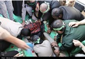 مراسم خاکسپاری شهید گمنام در قزوین