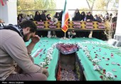 مراسم خاکسپاری شهید گمنام در قزوین
