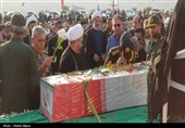 تشییع باشکوه دو شهید گمنام در روستاهای فقیه‌حسنان و محمدآباد دشتی