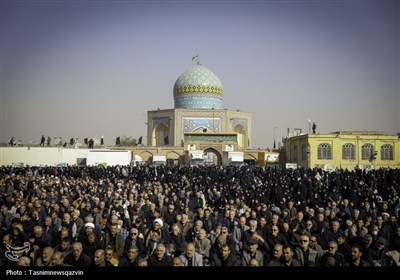 اقامه نماز باران با حضور گسترده مردم ولایتمدار قزوین