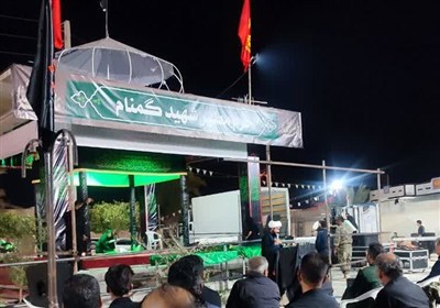 برگزاری شام غریبان شهید گمنام در شهرستان دیر+تصویر