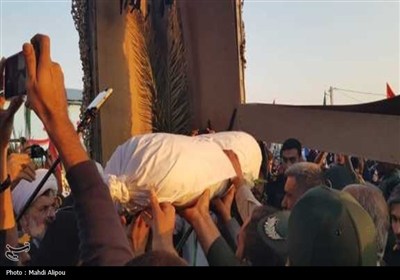 تشییع دومین شهید گمنام دشتی