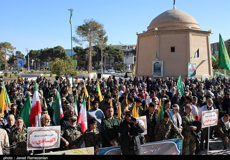 تجدید میثاق بسیجیان با آرمان‌های انقلاب و ولایت/ روایت ولایتمداری شهر مناره‌های هزارساله