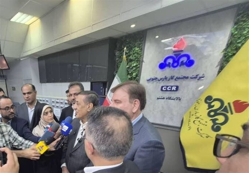 روزانه ۶۳۵ میلیون متر مکعب گاز از پارس جنوبی به شبکه انتقال داده می‌شود