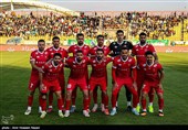 دیدار تیم‌های فوتبال شمس آذر قزوین و پرسپولیس