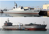 پایگاه شناوری «کردستان» و ناوشکن «سهند» به نیروی دریایی ارتش ملحق شد