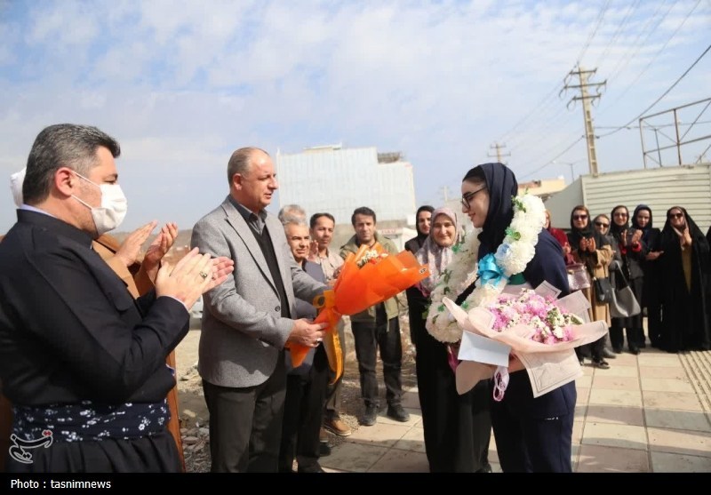 بازگشت پرافتخار قهرمان المپیک به مریوان+تصاویر