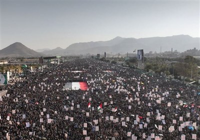 بیانیه پایانی راهپیمایی میلیونی صنعاء/ تاکید مردم یمن بر ادامه حمایت از فلسطین و لبنان