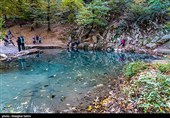 طبیعت پاییزی چشمه لال گلستان