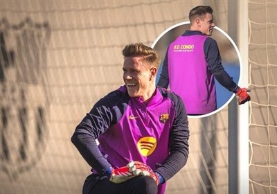 بازگشت تراشتگن به تمرینات گروهی بارسلونا