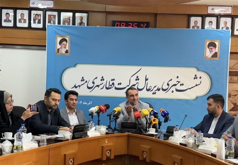 تکمیل خط 2 قطار شهری مشهد تا پایان سال