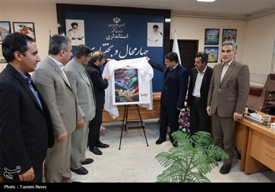 رونمایی از پوستر نخستین جشنواره ملی نمد در شهرکرد + تصاویر