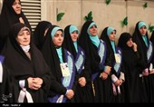دیدار هزاران نفر از زنان و دختران با رهبر معظم انقلاب