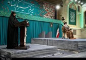 دیدار هزاران نفر از زنان و دختران با رهبر معظم انقلاب
