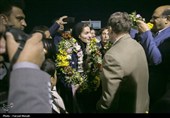 مراسم استقبال از قهرمان کاراته جهان در کرمانشاه