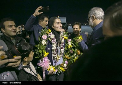 مراسم استقبال از قهرمان کاراته جهان در کرمانشاه