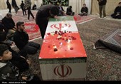 مراسم وداع با شهید گمنام درهمدان