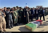 عطر شهادت در همدان؛ خاکسپاری شهید گمنام همزمان با وفات ام‌البنین(س)