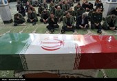 تشییع پیکر شهید گمنام دفاع مقدس درهمدان