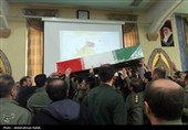 تشییع پیکر شهید گمنام دفاع مقدس درهمدان