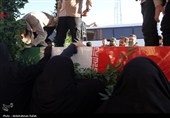 تشییع پیکر شهید گمنام دفاع مقدس درهمدان