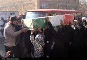 تشییع پیکر شهید گمنام دفاع مقدس درهمدان