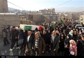 تشییع پیکر شهید گمنام دفاع مقدس درهمدان